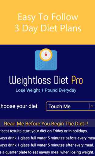 Weight Loss Diet Pro - Lose 1 lbs or 1/2 kg Today 1