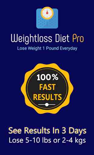 Weight Loss Diet Pro - Lose 1 lbs or 1/2 kg Today 2