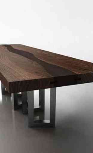 250 Table en bois Design 2