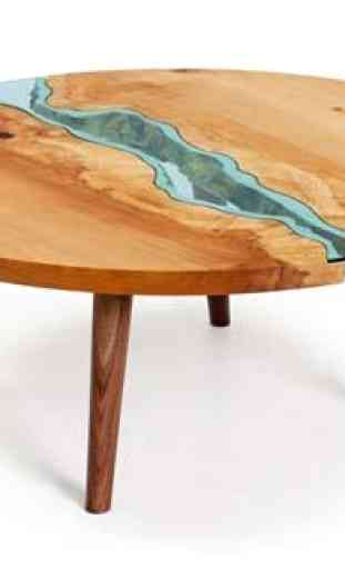 250 Table en bois Design 3