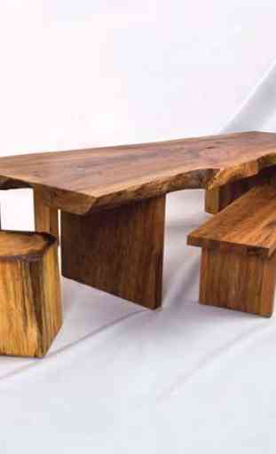 250 Table en bois Design 4