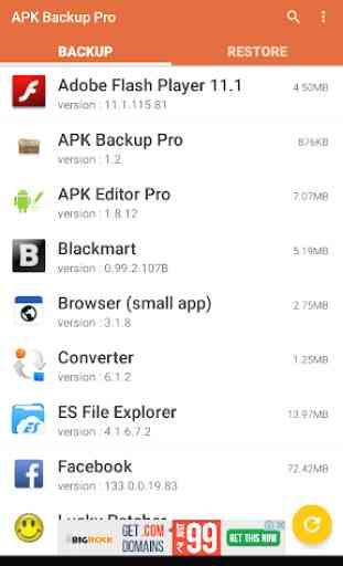 Apk Backup Pro 2