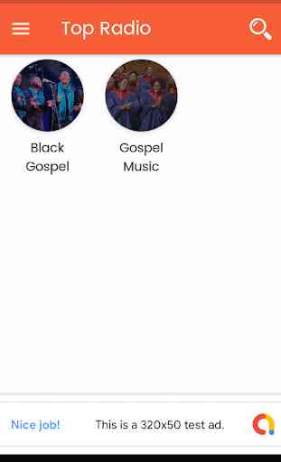 Application de musique gospel noir 2