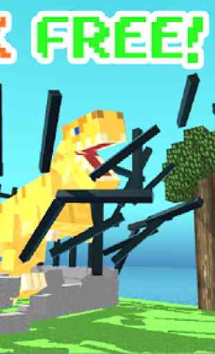 Blocky Dino Park: T-Rex Rampage 1