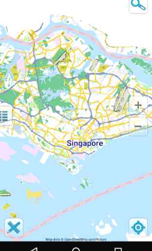 Carte de Singapour hors-ligne 1