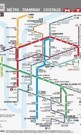 Carte Metro Lyon Plan 2