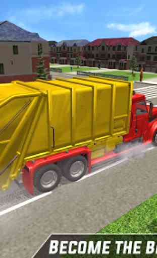 City Trash Truck Simulator-Waste Transporter 2019 3