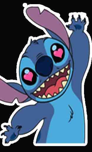 Cute Blue Koala Stitch Stickers for WhatsApp 2