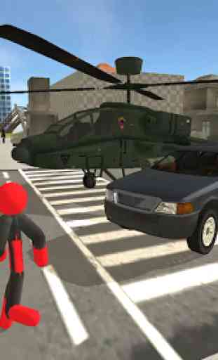 DeaPool Stickman Rope Hero - Street Gangster Fight 1
