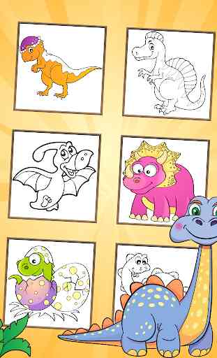 dinosaures à colorier 2 3
