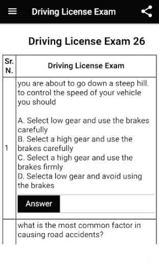 Driving License Exam 3