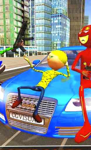 Flash Stickman Rope Hero – Speed Hero Crime City 3