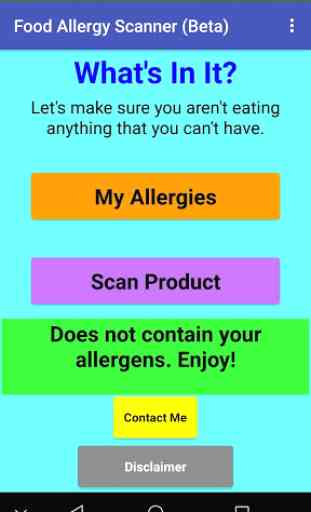 Food Allergy Scanner 3