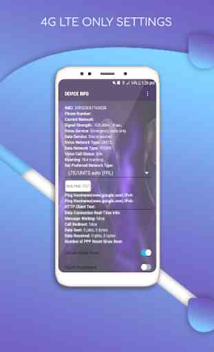 Force 4g LTE Network Mode - Battery &  Usage Info 2