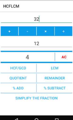 HCF / LCM Calculator 3