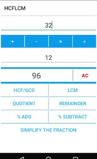 HCF / LCM Calculator 4