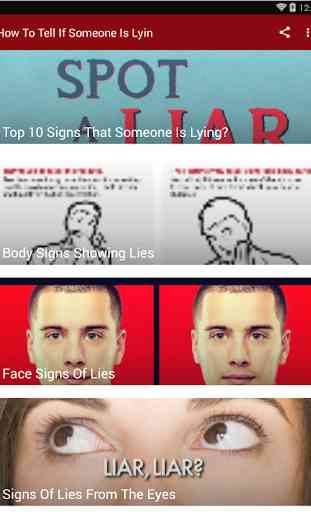 HOW TO TELL IF SOMEONE IS LYING 1
