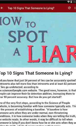 HOW TO TELL IF SOMEONE IS LYING 2