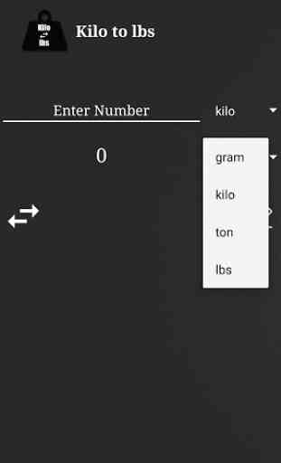 Kilo to lbs converter 2