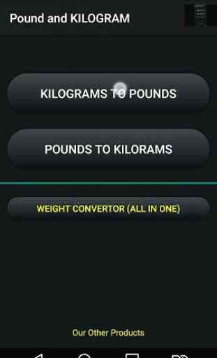 Kilogram and Pound (kg - lb) Convertor 1
