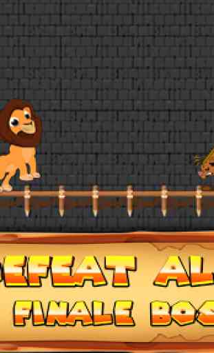 Lion Héro Roi: Platform Run & Jump Adventure 2