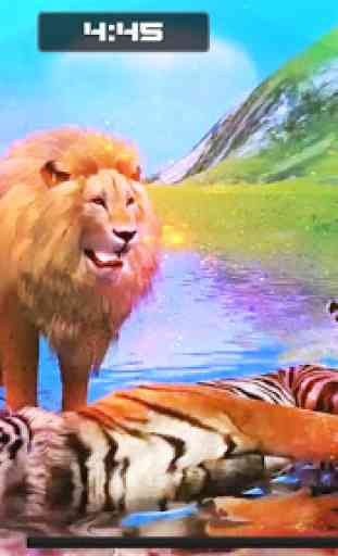 Lion Vs Tiger jeu de simulateur d'animaux sauvages 2