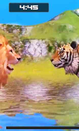 Lion Vs Tiger jeu de simulateur d'animaux sauvages 3