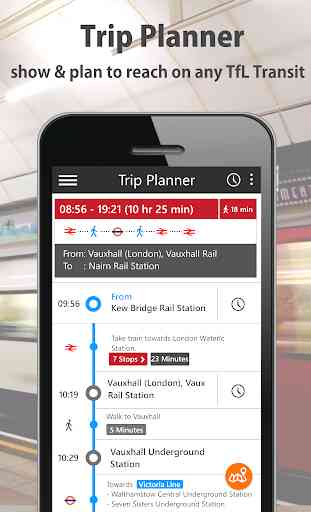 London Bus Time, Tube, Rail, Train, Map, Alert 4