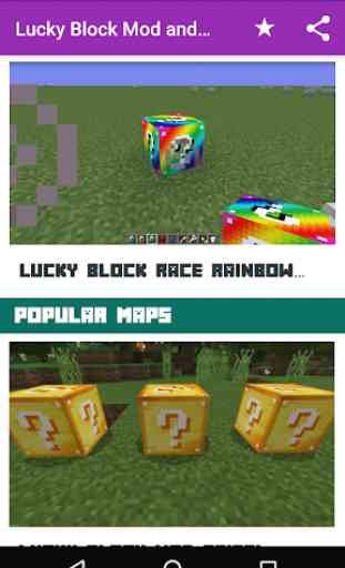 Lucky Blocks Mod and Maps for Minecract PE 2