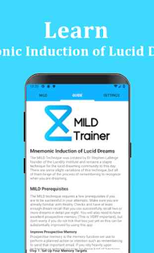 MILD Trainer: Lucid dreaming tool 3