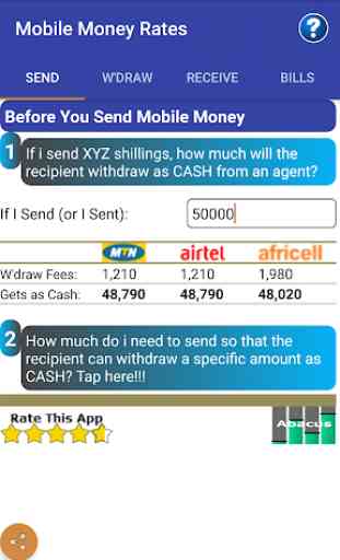Mobile Money Rates Calculator 4