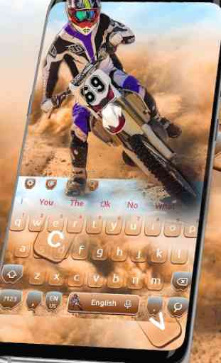 Motocross Racing Bike Keyboard Theme 1