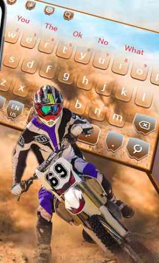 Motocross Racing Bike Keyboard Theme 2
