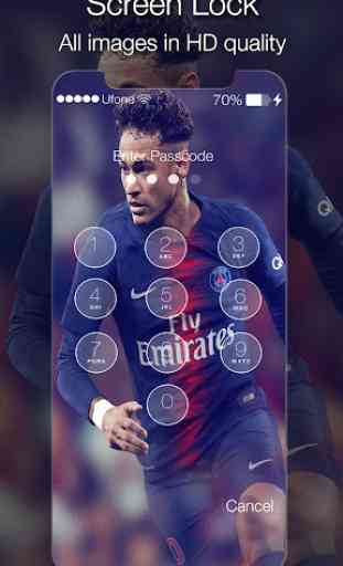 Neymar Screen Lock PSG 1