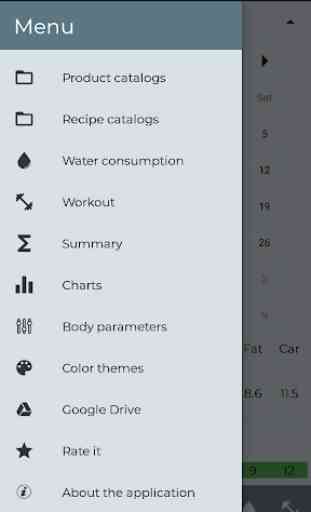 Nutrition Diary: calorie counter and FCP 2