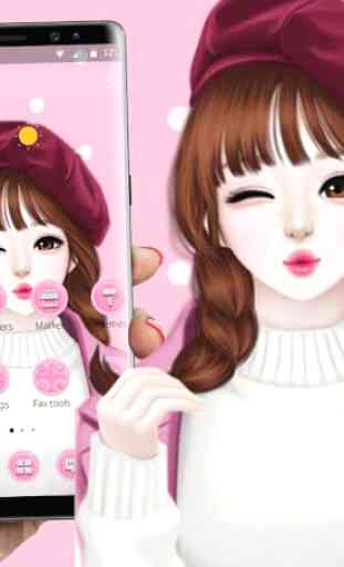 Pink Sweet Girl Love Theme 2