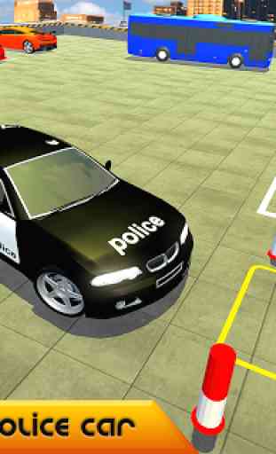 police voiture parking avance voiture conduite 2