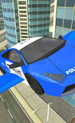 Police voitures volantes futuriste Sim 3D 1