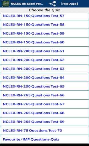 Préparation aux examens Nclex RN Free 2