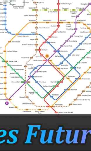 Singapore MRT Map Route (métro, métro transport) 3