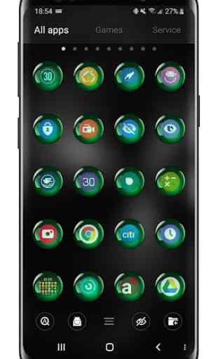 Theme Launcher - Orb Green Icon Changer Free 3