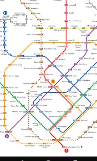 Train Map: Singapore (Offline) 2