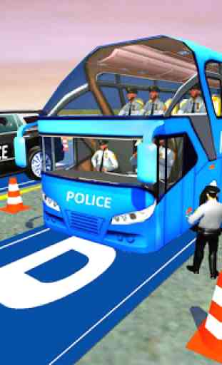 US Police Bus Parking Simulator 3