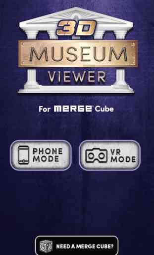 3D Museum Viewer for MERGE Cube 1