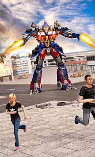 Angry Bull City Attack :Robot Shooting Game Free 2