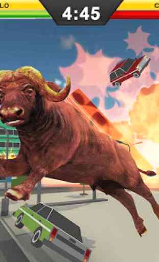 Angry Bull Rampage: Attaque de Bull Simulator City 3