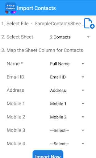 Backup Contact To XLSX ( Import Export Contacts) 4