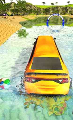 Beach Water Surfer Limousine Car Driving Simulator 3