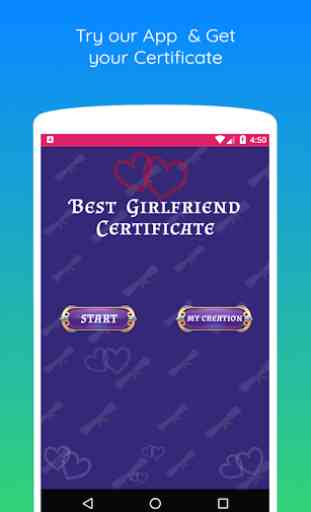 Best Girlfriend Certificate 2