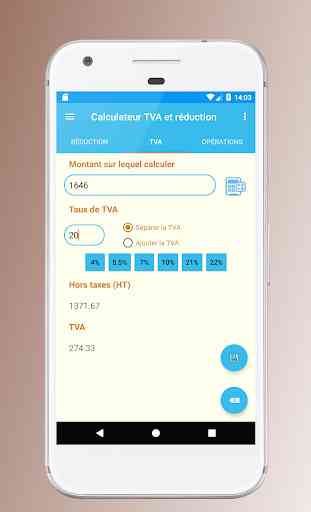 Calculateur TVA et réduction 3